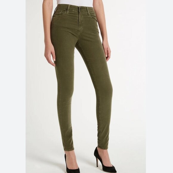 NWT Ag Adriano Goldschmied Farrah Skinny High Rise Tan Corduroy Pants Women 26 - Picture 2 of 11